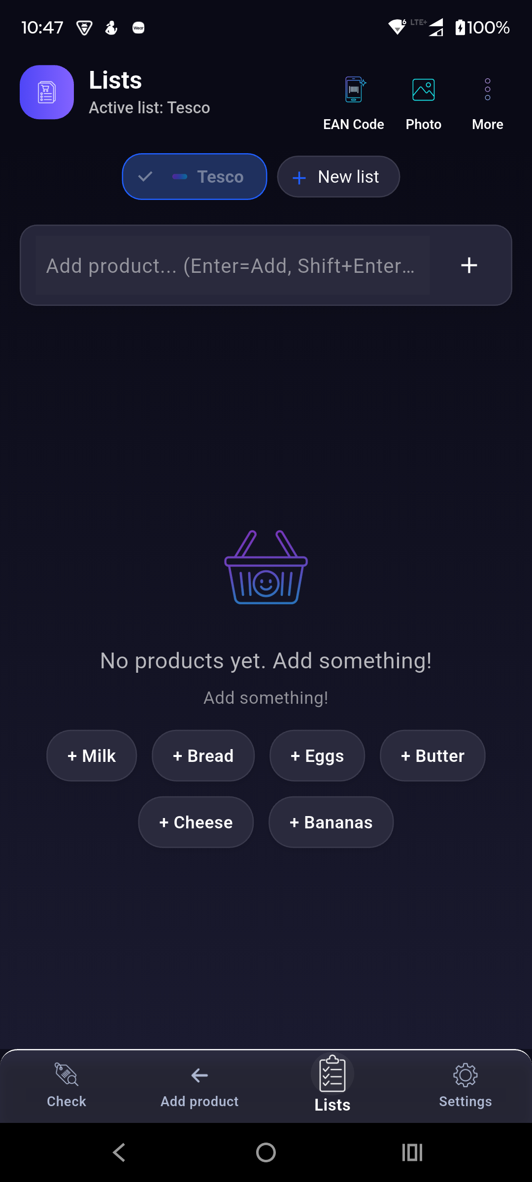 Pricer — listy zakupowe